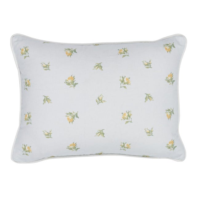 Schumacher Margie Floral Pillow 16" x 12" in Marigold For Sale