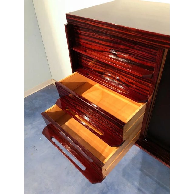 Mid-Century Italian Macassar Ebony Sideboard, 1950s For Sale - Image 11 of 18
