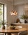 Ice Blue Speckled Blown Glass Pendant Light by Artem Zakharchenko-Halytskyi For Sale - Image 4 of 5