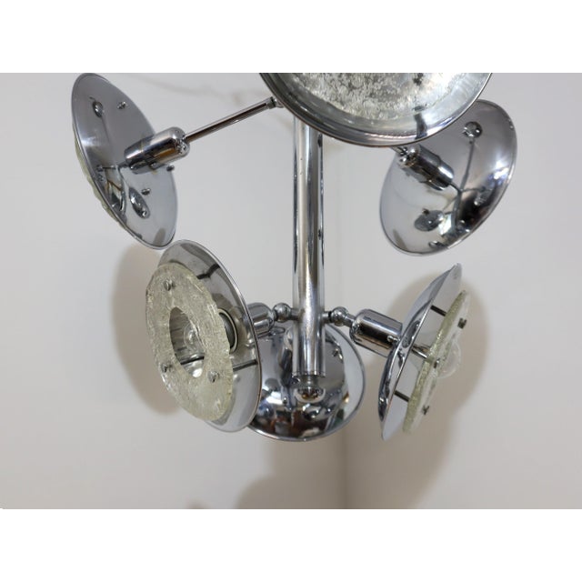 Esperia Chandelier in Chrome and Murano Glass, 1970s For Sale - Image 11 of 12