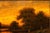 Early 20th Century American Antique Oil Painting of Evening Landscape by George W. Drew For Sale - Image 5 of 18