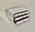 White 1970s Mid Century Modern Jewelry Chest of Drawers Suspended Lucite White Lacquer For Sale - Image 8 of 12