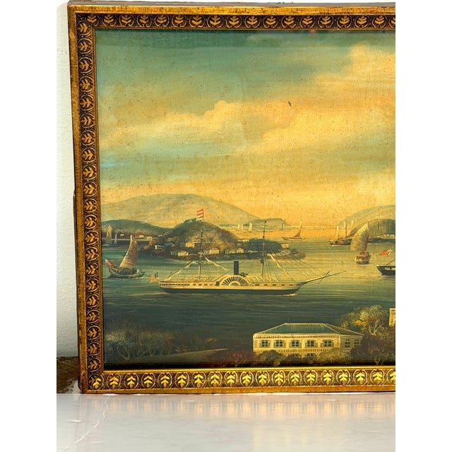 19th Century Chinese Export Harbor / Seascape Paintings For Sale In West Palm - Image 6 of 12
