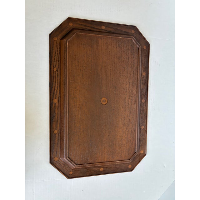 Mid 20th Century Vintage Mid Century Modern Faux Bois Greek Key Serving Tray For Sale - Image 5 of 11