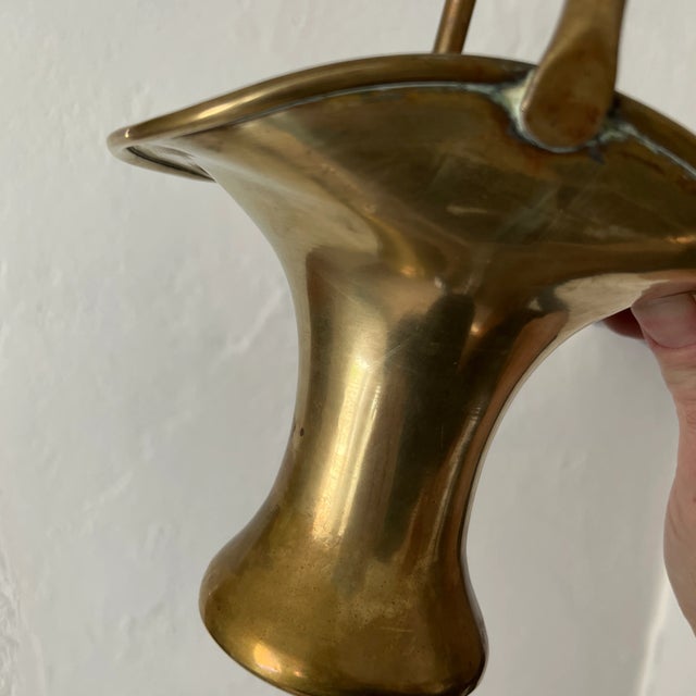Art Nouveau Antique Imperial Russian Solid Brass Basket Early 20th Century For Sale - Image 3 of 5