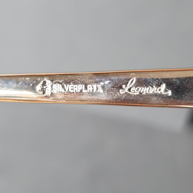 Leonard Mid 20th Century Vintage Leonard Silverplate Candle Snuffer, Made in Italy For Sale - Image 4 of 6