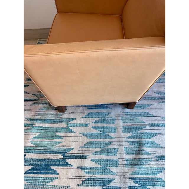 Animal Skin Authentic Mies Van Der Rohe for Knoll Leather Lounge Chairs – Pair (Circa 2009) For Sale - Image 7 of 11