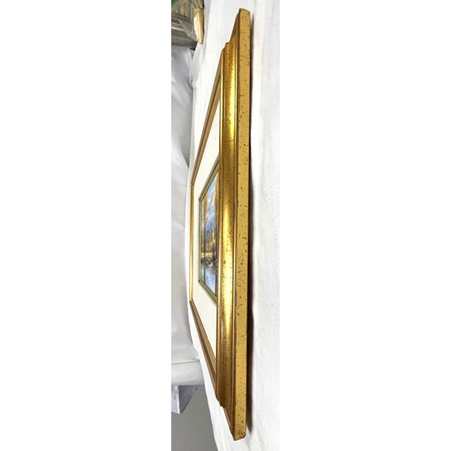 Gold Ruth Rawhouser (Wyoming, Present) Signed Original Oil Painting on Board "September Cottonwoods" Circa 1992 For Sale - Image 8 of 12