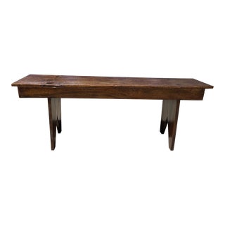 1860s French Oak Console For Sale