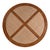 Brown Bali Breeze 42 in. Round Wood and Mesh Woven Coffee Table, Heritage For Sale - Image 8 of 10