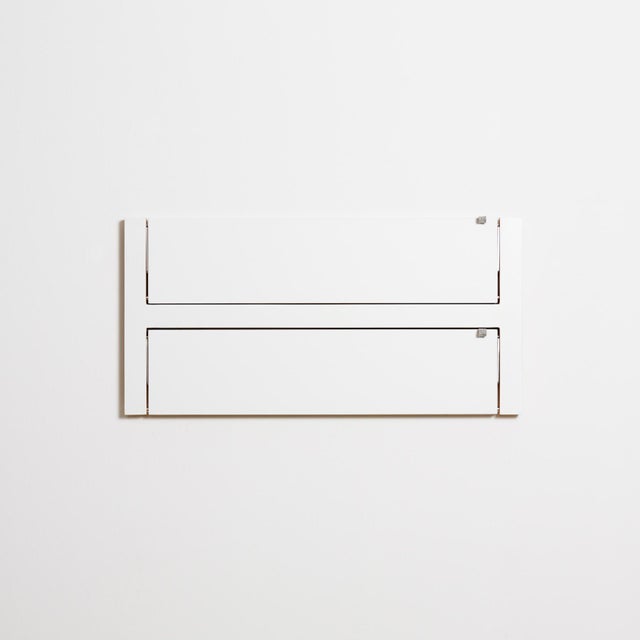 Fläpps shelf 80x40-2 – the double trouble so to speak the double trouble under the fläpps wall shelves. It gets along well...