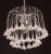 Art Deco Set of 2 Vintage White Murano Chandelier, 1980s For Sale - Image 3 of 12