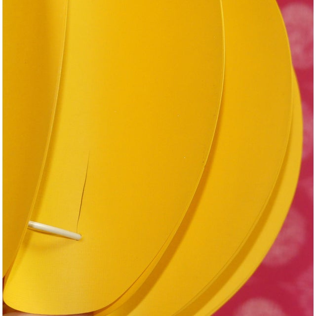 Yellow Plastic Ceiling Light in the style of Zicoli, 1970s For Sale - Image 9 of 12