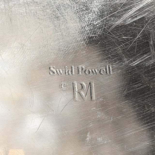 Modern Richard Meier Silver-Plate Architectural Skyscraper Bowl for Swid Powell For Sale - Image 11 of 12