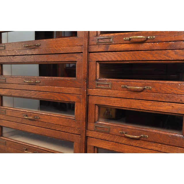 Antique Haberdashery Chest of Drawers in Oak, 1880s For Sale - Image 4 of 12