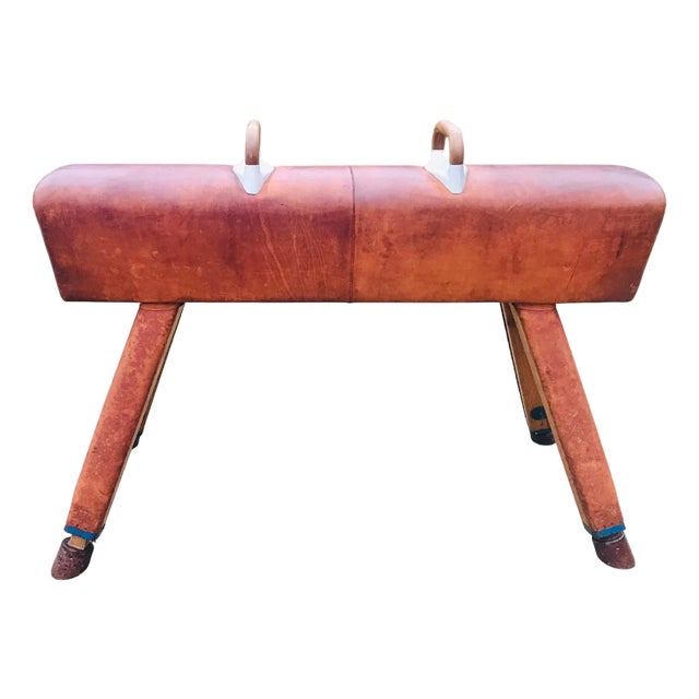 Industrial Leather Horse,1930s For Sale