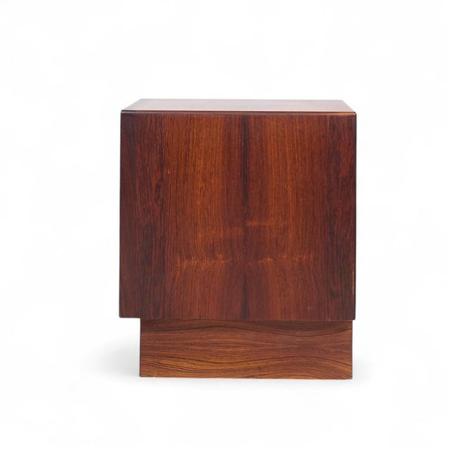 Mid 20th Century Svend Madsen Mid Century Danish Rosewood Tambour Door Nightstands - Pair For Sale - Image 5 of 12