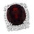 Red 25 Carat Cushion Shape Rhodolite Garnet and 5.8 Carat Diamond Ring 18 Karat Gold For Sale - Image 8 of 18