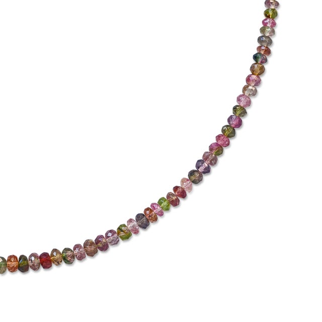 Mixed Tourmaline Graduated Necklace For Sale - Image 4 of 5