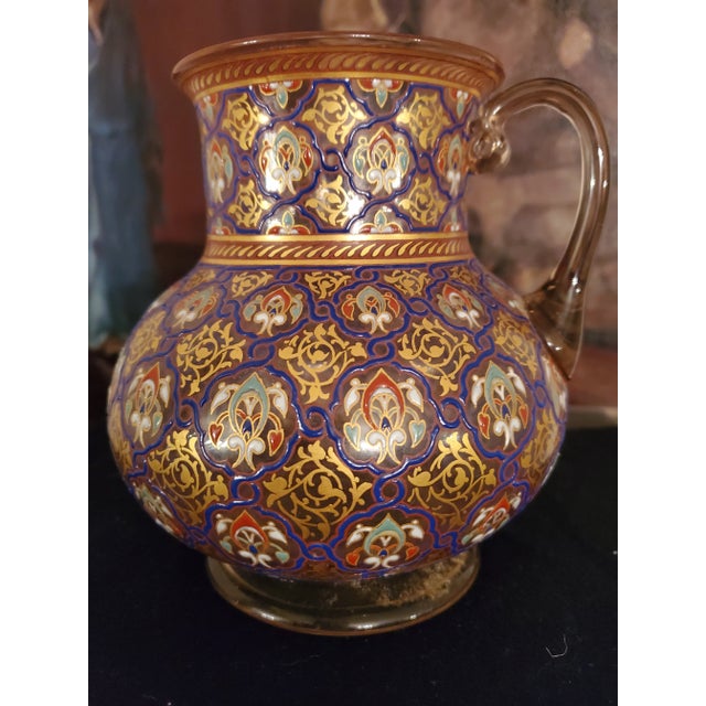 Antique Museum Art Glass Jug Philippe-Joseph Brocard For Sale - Image 11 of 11