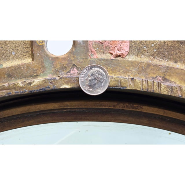Museum-Quality 24" Antique Solid Bronze 4-Dog Porthole – Sf Oyster House Provenance (90 Lbs) For Sale - Image 11 of 13