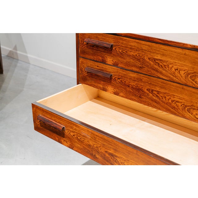 Wood Small Nordic Chest of Drawers, Denmark, 1960s For Sale - Image 7 of 11