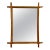 1960's Mid-Century Modern Bamboo And Rattan Large Wall Mirror For Sale