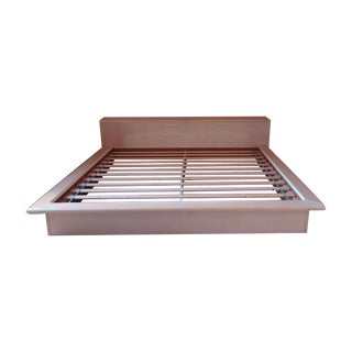 Pickled Ash Wood Bed Frame - King Size For Sale