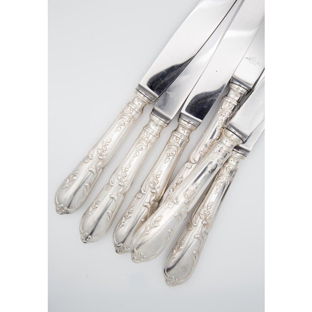 Measurements and weight: 26.2 cm (84 grams/unit). High-quality silver-plated metal handles from the French firm SFAM.