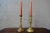 Bohemian atmosphere for this duo of brass candlesticks! Separated, they form a set full of poetry and softness....