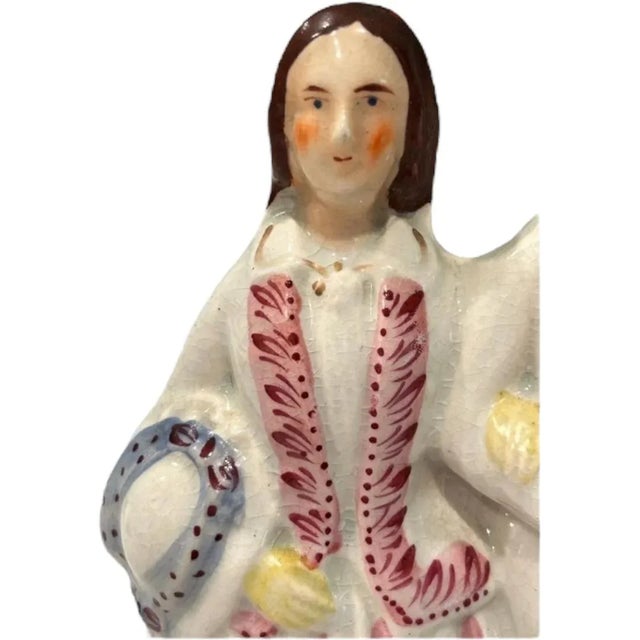 Staffordshire Figurine of Albert and Victoria, Prince and Princess of Whales; they were widely popular and beloved by the...