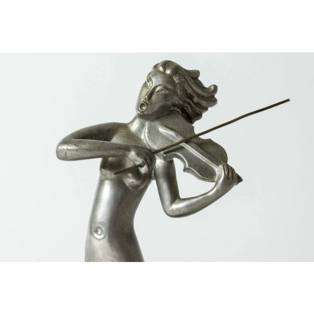 1930s Pewter Jar by Ivar Ålenius-Björk for Ystad-Metall For Sale - Image 5 of 10