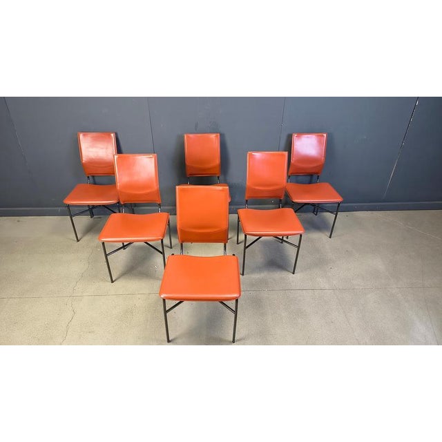 Set of 6 rare dining chairs designed by Ross Litell and produced by Matteo Grassi. Matteo Grassi always stands for high...