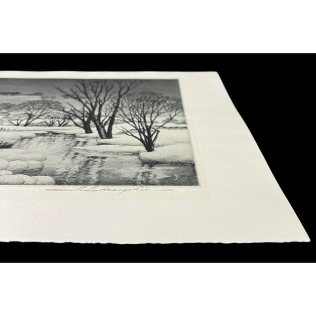 Mid 20th Century S. L. Margolies Winter Symphony LTD Ed Pencil Signed Aquatint Etching Print For Sale - Image 5 of 7