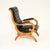 Hollywood Regency Antique Regency Leather Slipper Armchair, 1830s For Sale - Image 3 of 10
