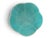 Ceramic Chinese Nyonya Ware Famille Rose Porcelain Turquoise Flower Scallop Rim Bowl For Sale - Image 7 of 9