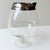 Mid-Century Silver Rimmed Glass Cocktail Pitcher For Sale - Image 4 of 6