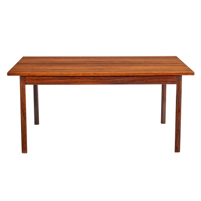 Mid 20th century scandinavian coffee table circa 1970. danish made coffee table veneered in palisander. Slightly over...