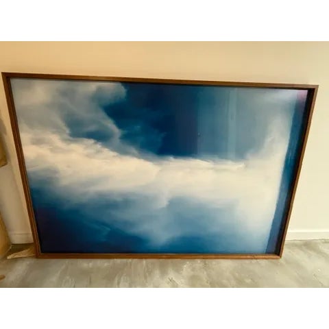 Royal Blue Modern Oversized Photography Art For Sale - Image 8 of 12