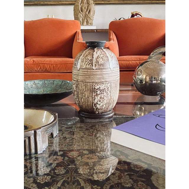 Art Deco Ceramic Vase by Louis Auguste Dage, 1930 For Sale - Image 3 of 18