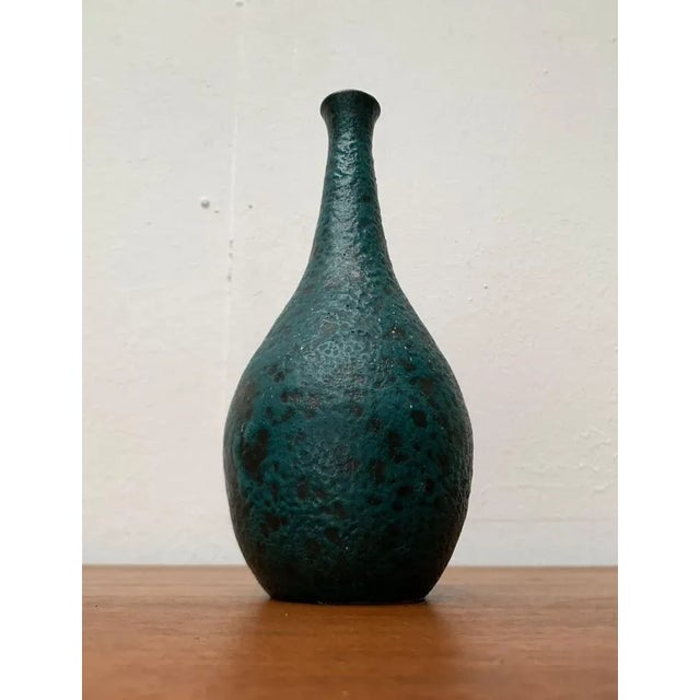 Blue Mid-Century German Studio Pottery Vase by Töpferhof Malente, 1960s For Sale - Image 8 of 12