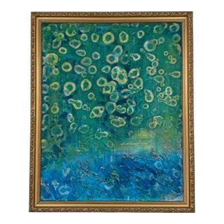 Laura Clisset “Night of Revelation” Original Mixed Media Abstract Painting For Sale