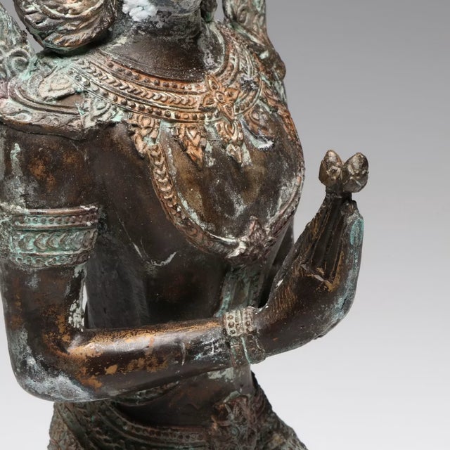 Thepphanom Thai Oxidized Brass Statue For Sale In Cincinnati - Image 6 of 9