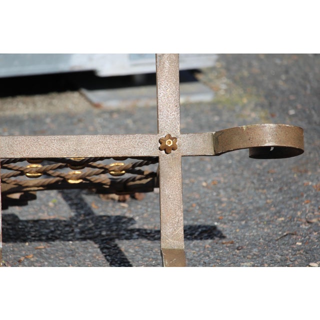 Royal Lily Wrought Iron Grids, Set of 2 For Sale - Image 18 of 18