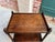 Antique English Barley Twist Tea Trolley Bar Cart Table Tiger Oak Dumbwaiter For Sale In Dallas - Image 6 of 18
