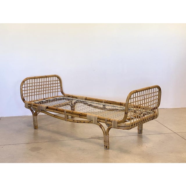 Wood Set of Bamboo Daybeds by Tito Agnoli, 1970 For Sale - Image 7 of 17
