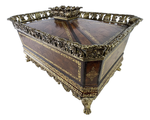 Handsome Tooled Leather Chest by Maitland Smith