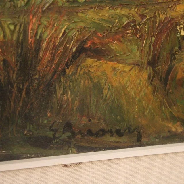 Italian Artist, Landscape in Impressionist Style, 1960, Oil on Panel, Framed For Sale - Image 11 of 13