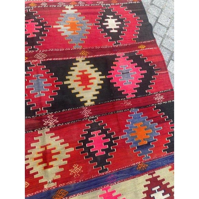Mid-Century Turkish Anatolian Kilim, 1950s For Sale - Image 9 of 18