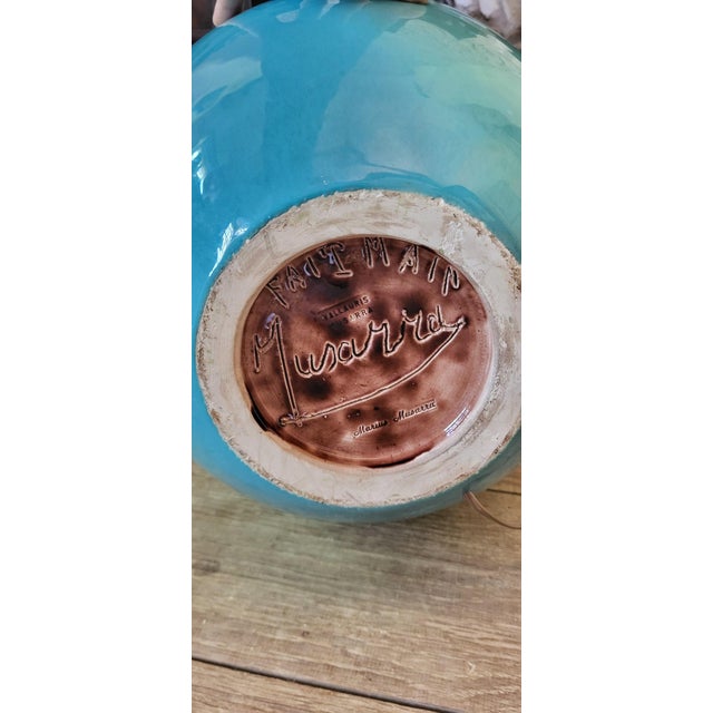 Mid-Century Modern Ceramic Lamp by Marius Musarra for Vallauris, 1970s For Sale - Image 3 of 6